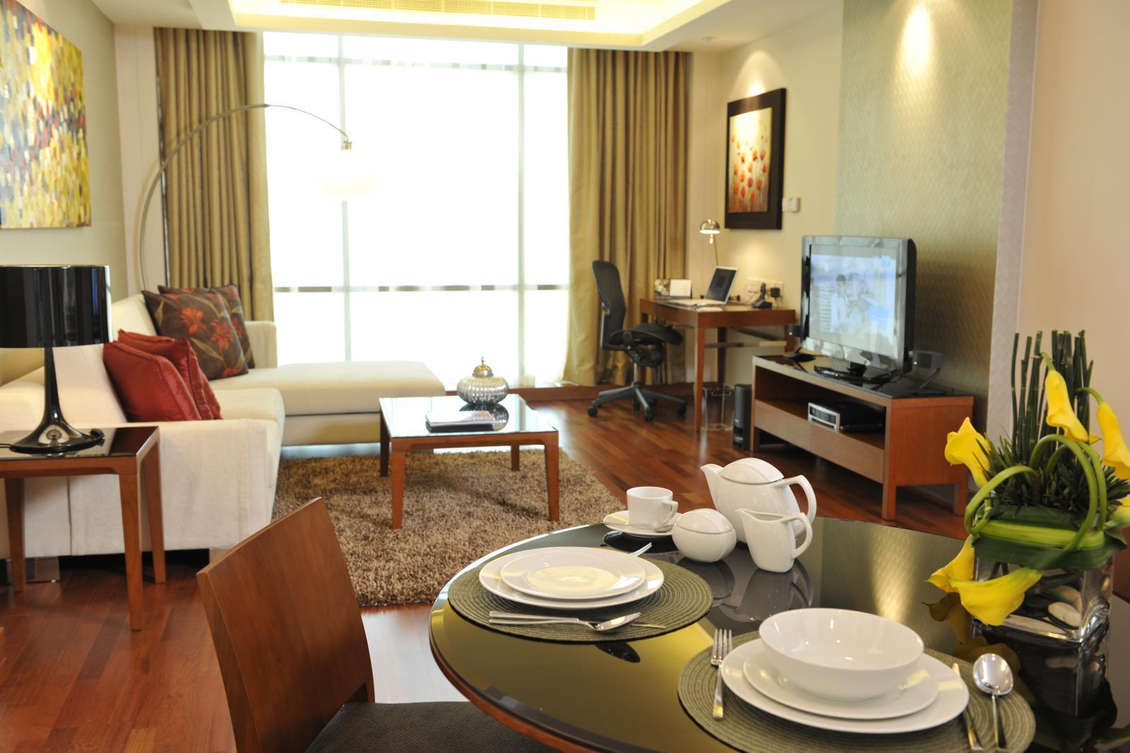 Fraser Suites Seef Bahrain Manamah Kamer foto A typical apartment interior